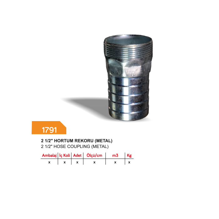 SAYIM 1791 2 1/2" HORTUM REKORU (METAL)